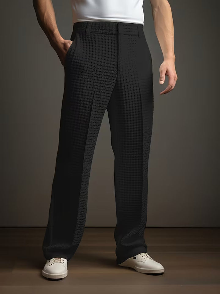 Tommen – Leichte Strukturierte Hose Mit Seitentaschen