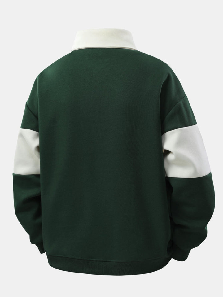 Jefro – Sweatshirt Mit Farbblock Und Cord Hose