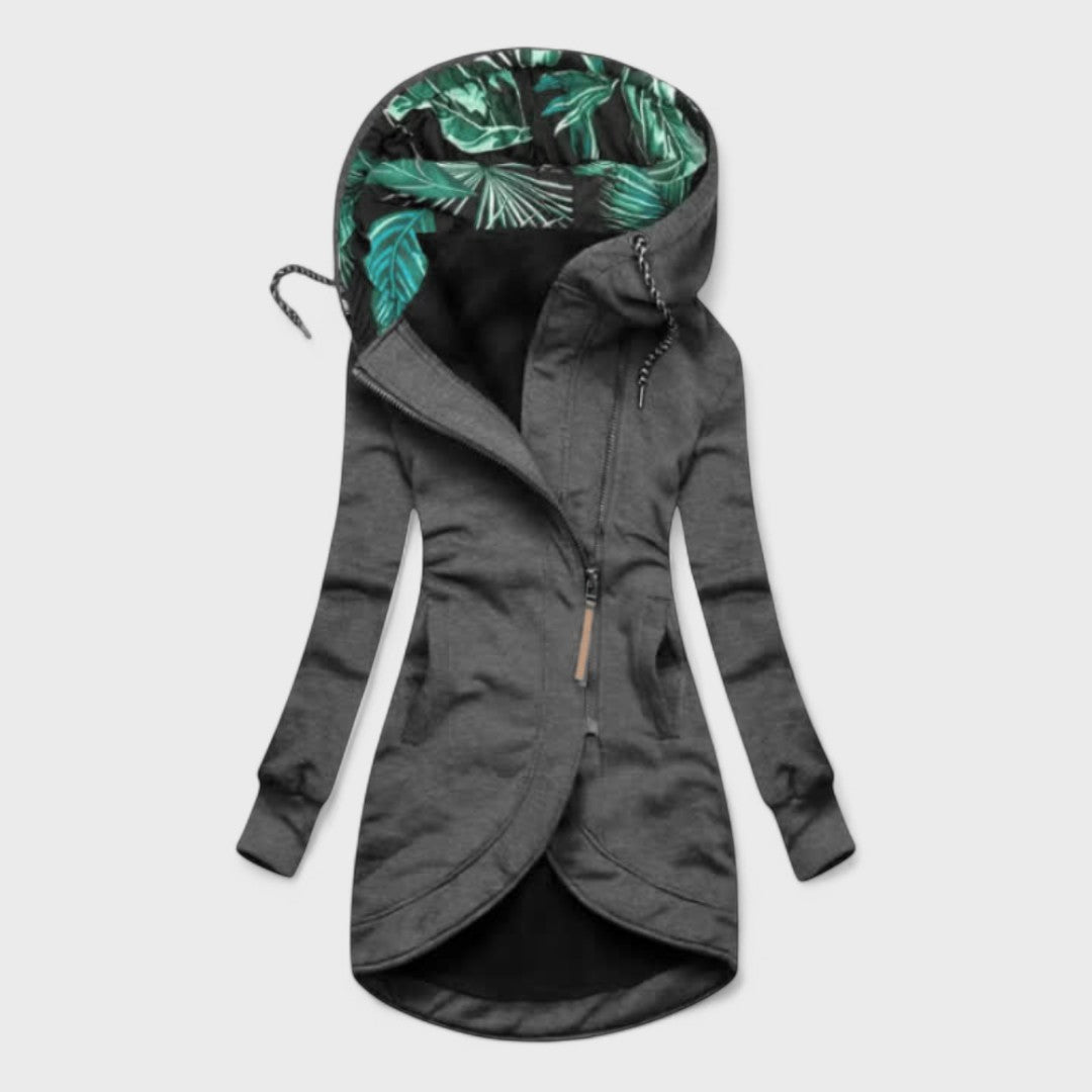Kristanna – Winter Mantel Mit Asymmetrischem Reißverschluss