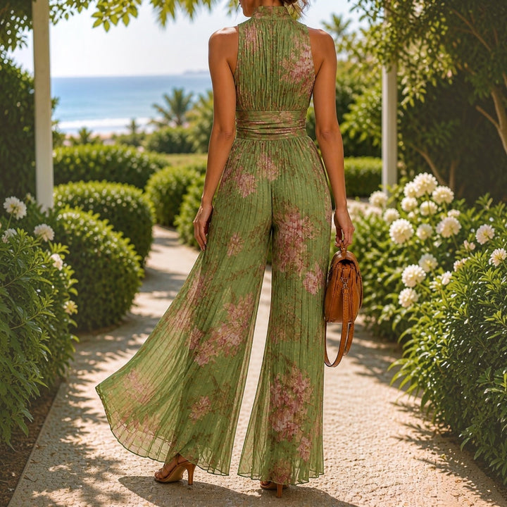 Lizzi – Jumpsuit mit weitem Bein und Blumenmuster