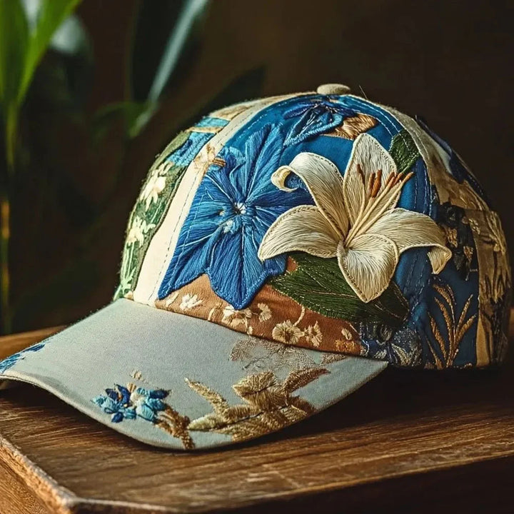 Virinia – Mütze Mit Blumen Stickerei