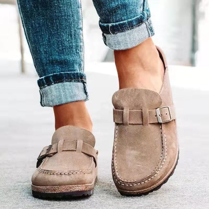Tamela – Loafer Aus Wildleder Mit Schnallenriemen