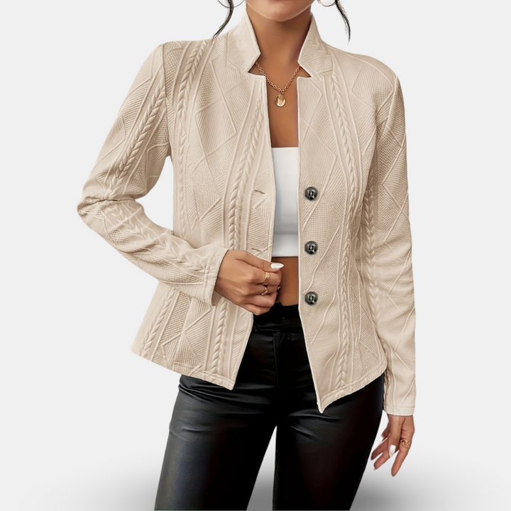 Aleeja - Prämie Ausgestattet Strickjacke
