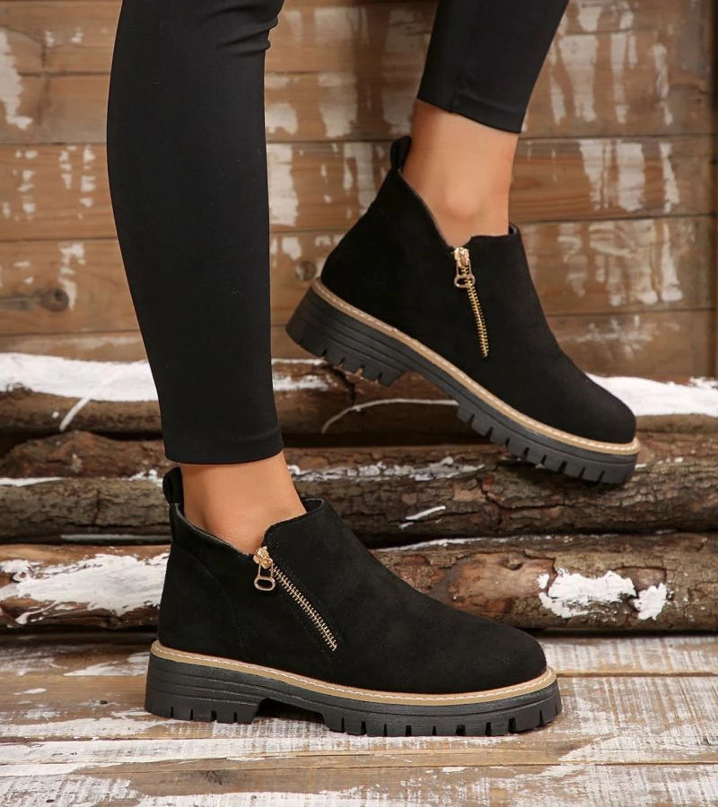 Miladie - Orthopädischer Stiefel Mit Seitlichem Reißverschluss