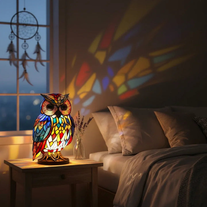 OwlGrace – Elegante Eulen Tischleuchte