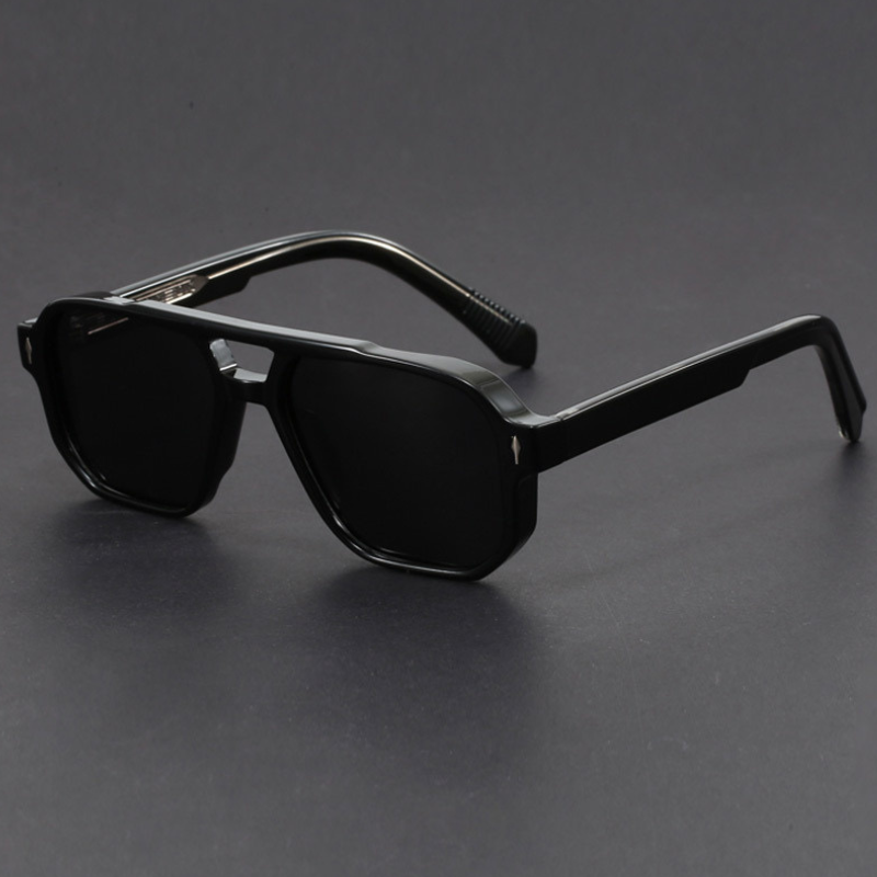 Kieran – Sonnenbrille mit Zweifarbigem Rahmen und eckiger Form