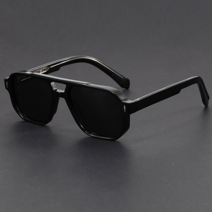 Kieran – Sonnenbrille mit Zweifarbigem Rahmen und eckiger Form