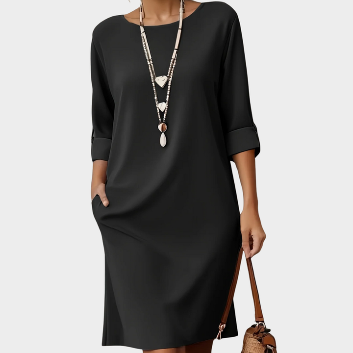 Kayana – Bequemes Kleid mit Rundhalsausschnitt