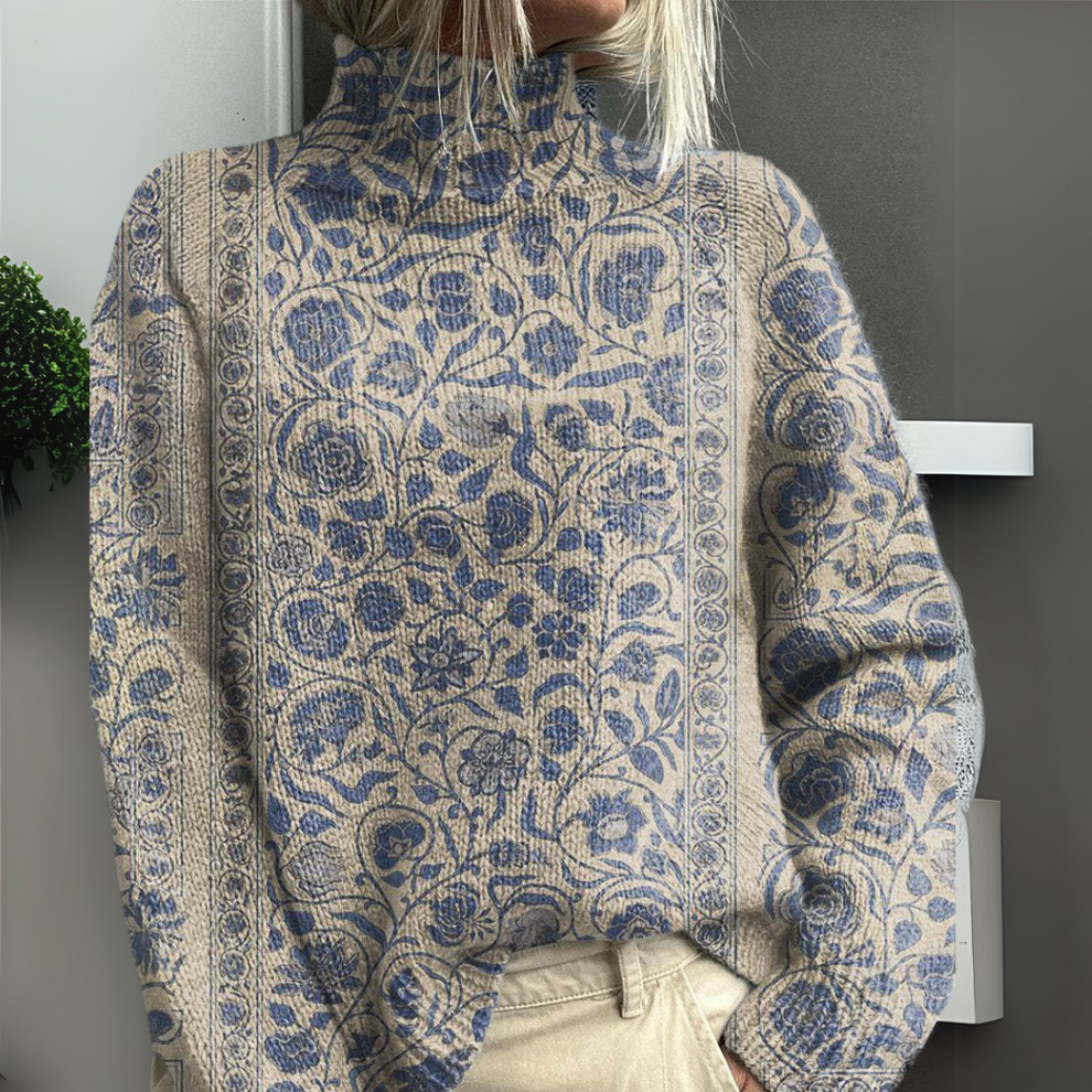Rasha - Bunt Bedruckter Pullover