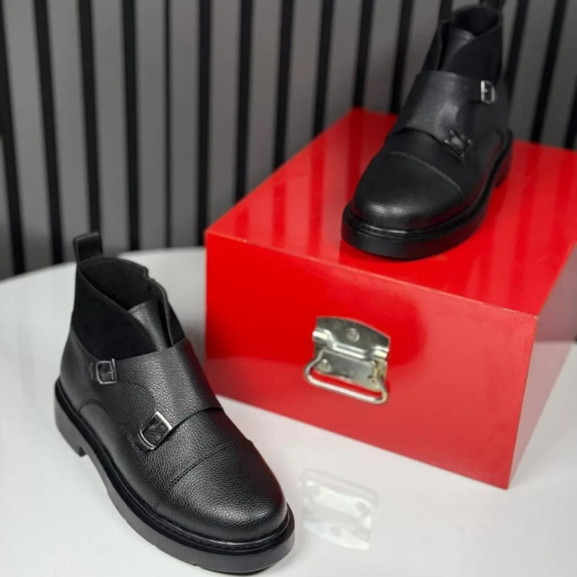 Abner – Lederstiefel Mit Mönchsriemen