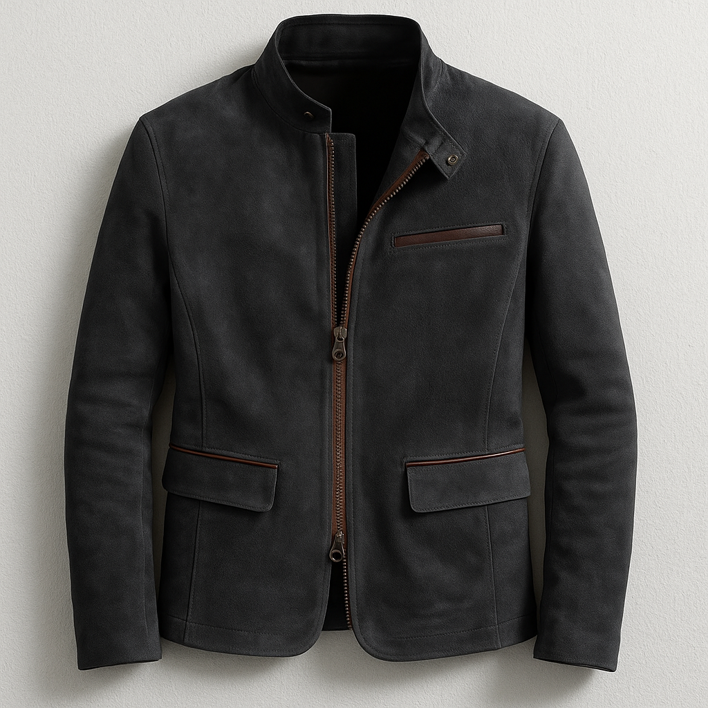 Plamen – Wildleder Jacke Mit Taschen
