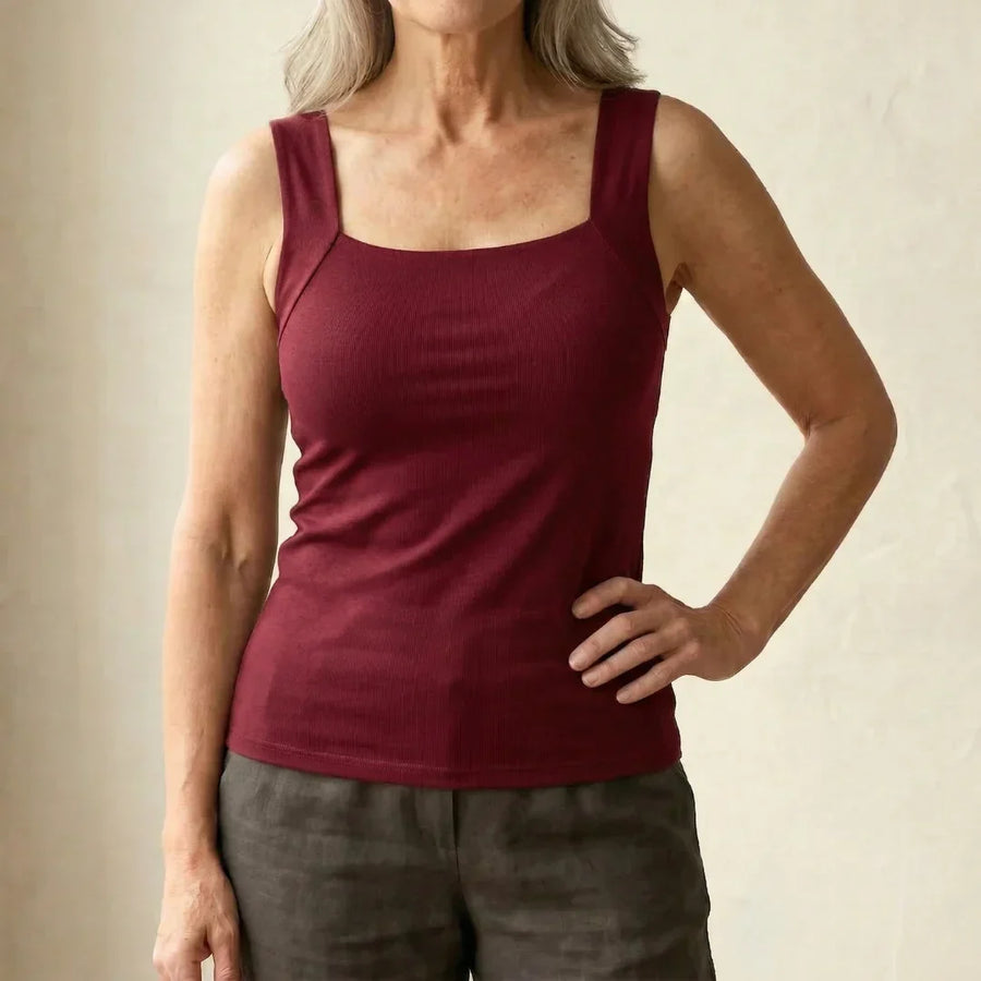 Neda - Ärmelloses Tanktop Mit Quadratischem Ausschnitt