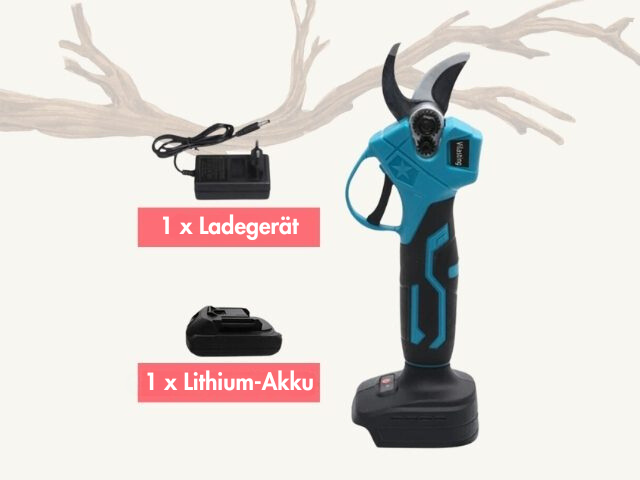 Elektrische Gartenschere mit Lithium-Akku 20v