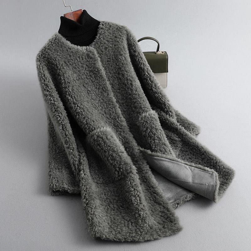 Tahliaa – Teddyfliesel Mantel Mit Taschen