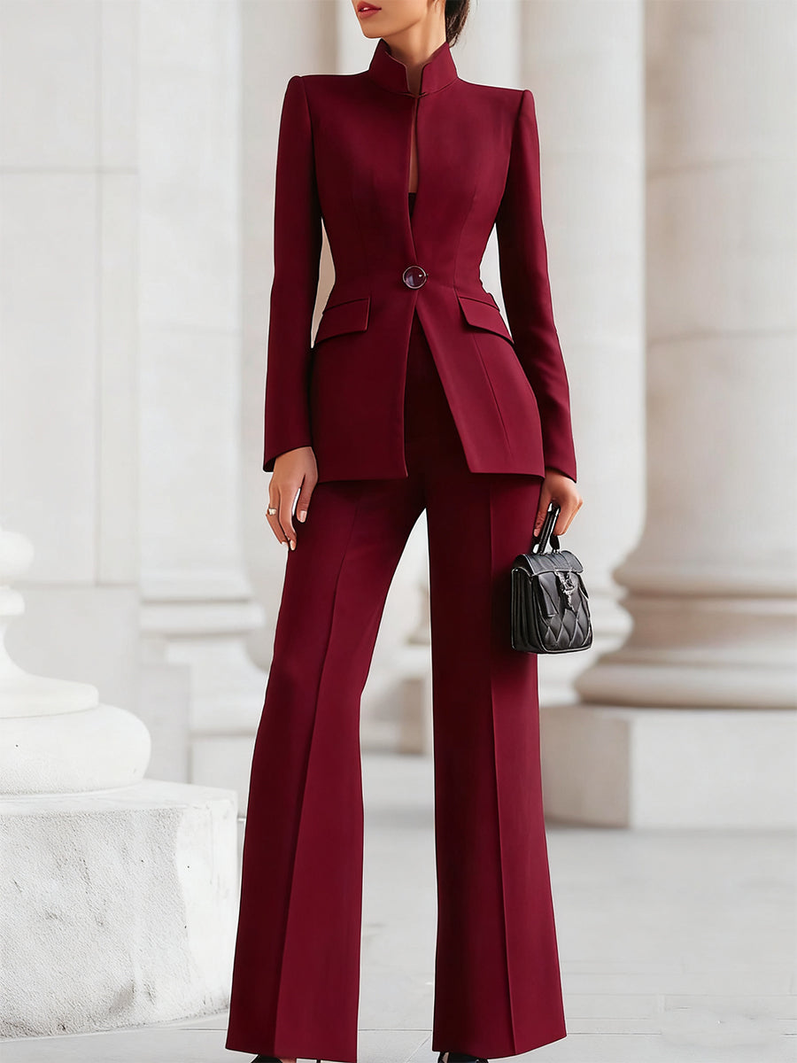 Kaelyn – Ein Knopf-Blazer und Hosenanzug