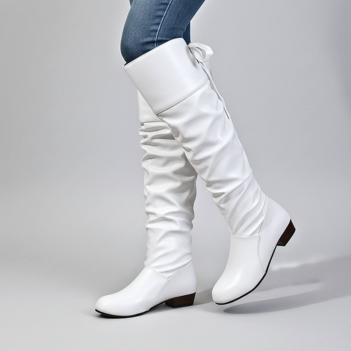 Patrena – Lederstiefel Mit Hohem Schaft