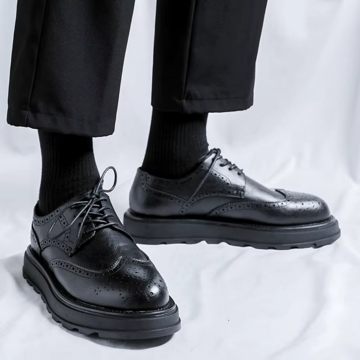 Alehan – Leder Derbys Mit Profilsohle