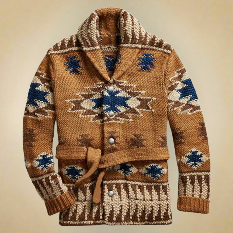 Yamen – Vintage Warmer Gestrickt Strickjacke