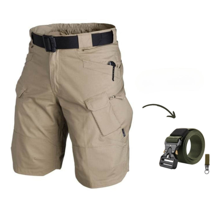 Kazuya - Cargo-Kurze Hosen mit 7 Taschen + Freier Gürtel