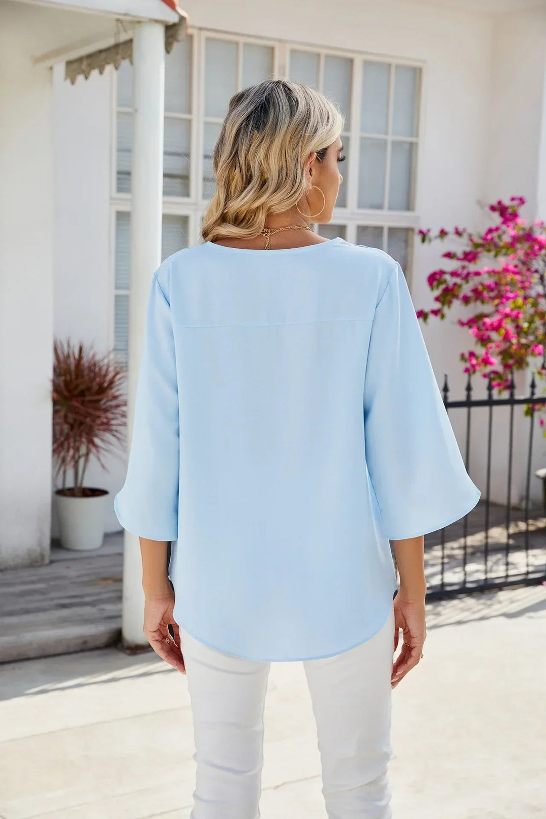 Zuella - Bluse Mit V-Ausschnitt