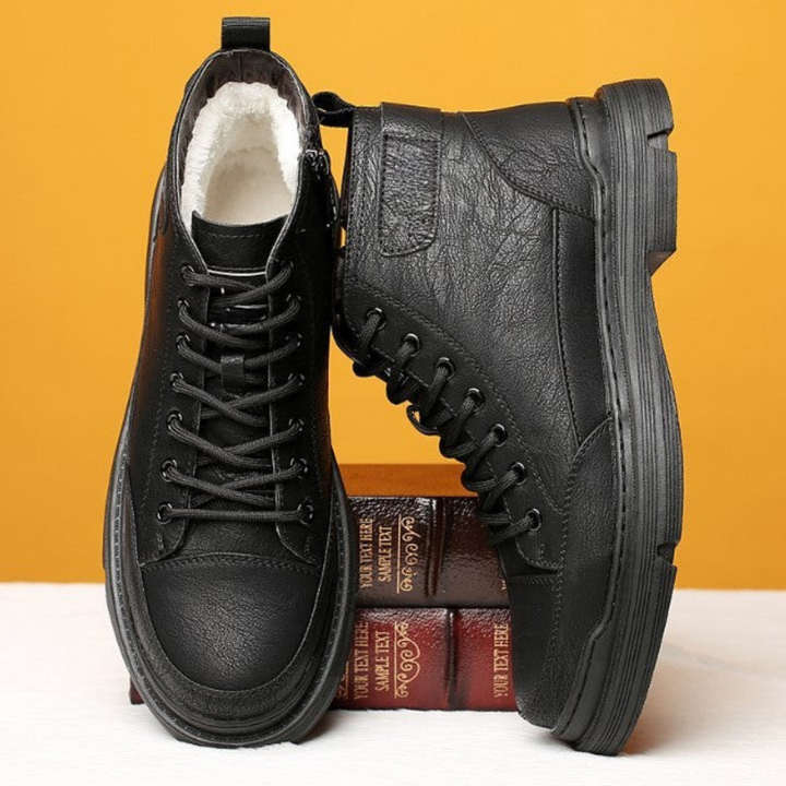 Patterson – Schnürstiefeletten Aus Leder