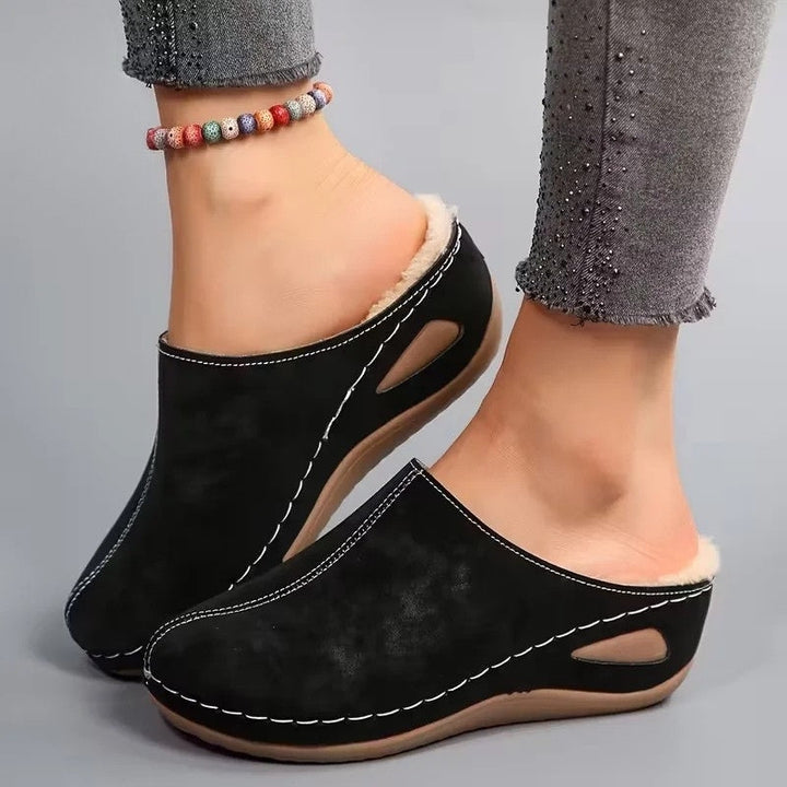Lirona - Bequeme Slipper Mit Fleece Futter