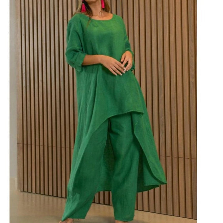 Liselotte - Modisches Freizeitkleid aus Leinen