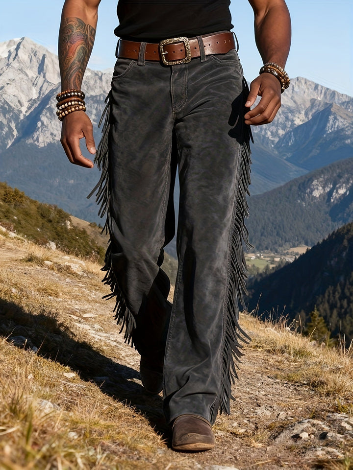 Altan – Lässige Retro Westernhose Mit Fransen