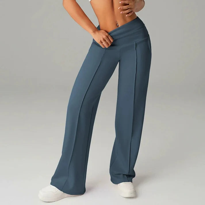 Samanda – Hose Mit Hoher Taille Und Weitem Bein