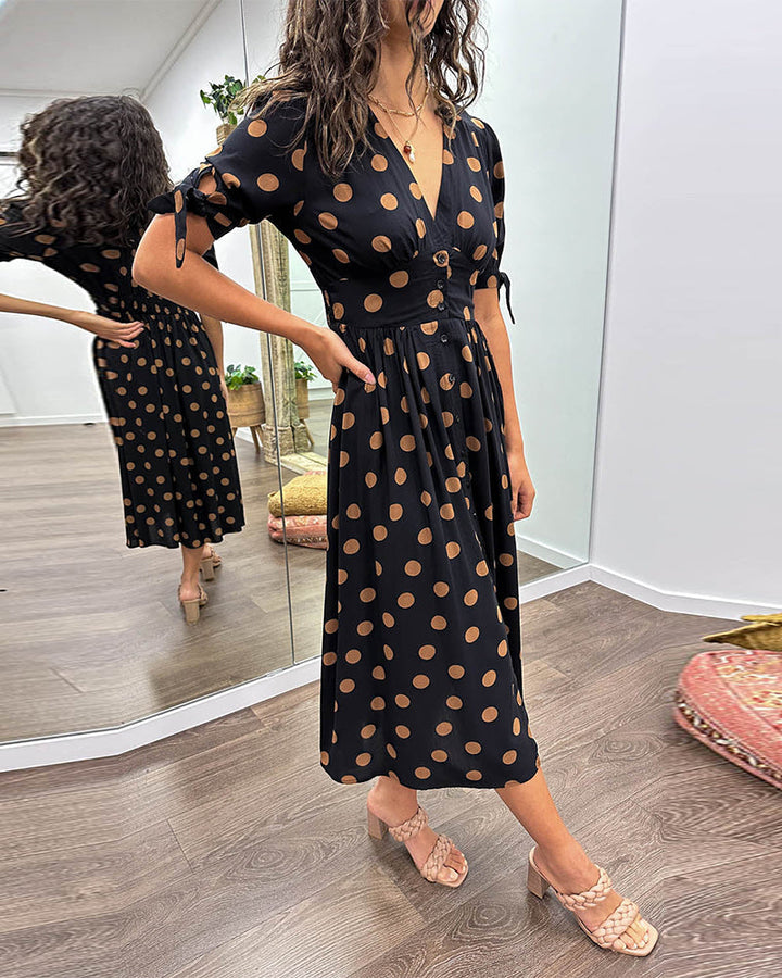 Janis – Stilvolles Kleid Mit V-Ausschnitt