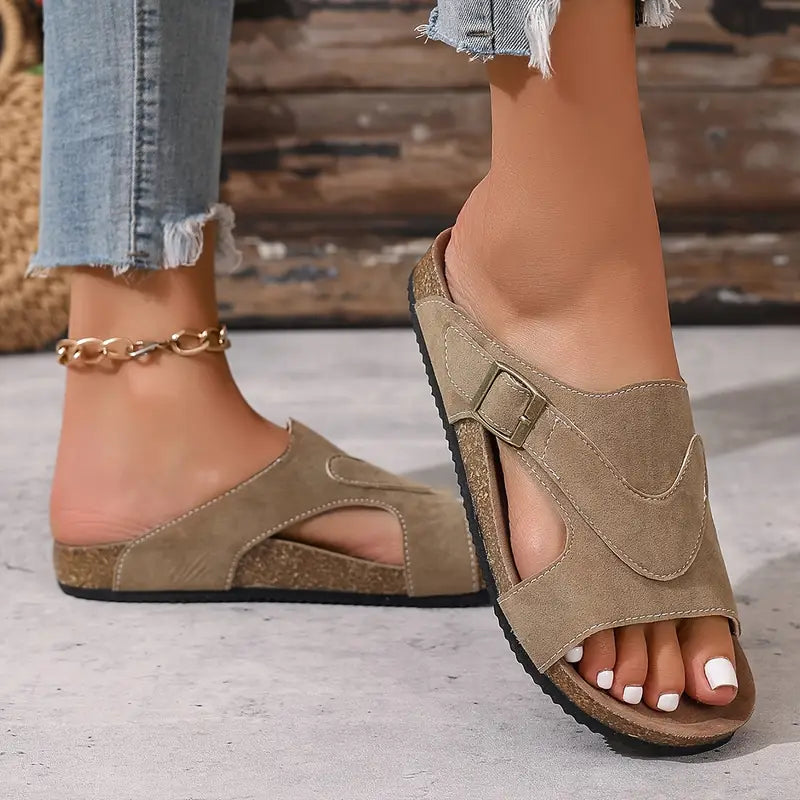 Lidiya - Stilvolle Rutschfeste Sandalen Mit Riemchen