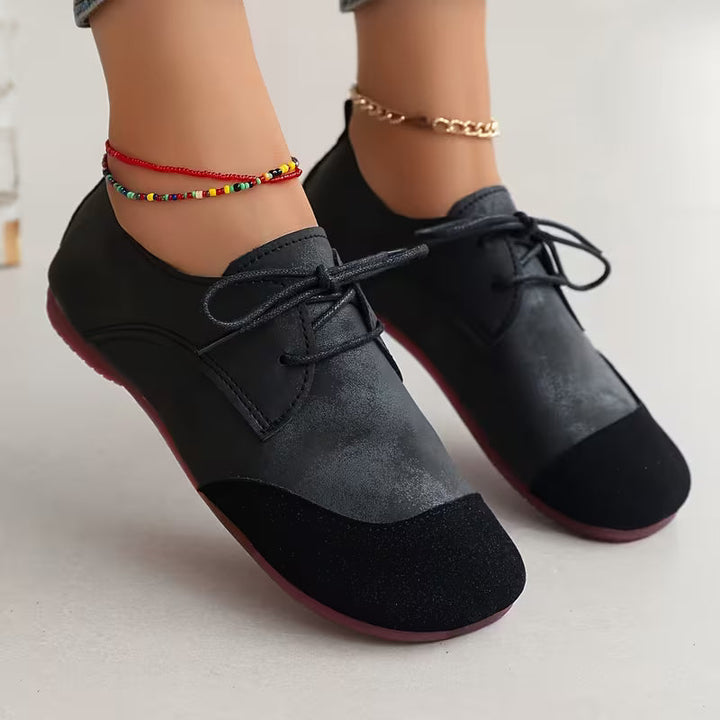 Zuniya – Bequeme Schnürschuhe mit Niedrigem Keilabsatz