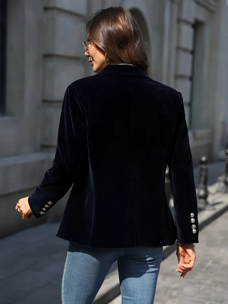 Elīna – Modischer Samt Blazer