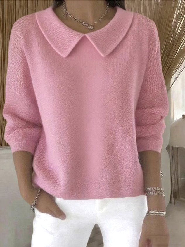 Hespera – Bequemer Pullover Aus Baumwolle Mit Langen Ärmeln