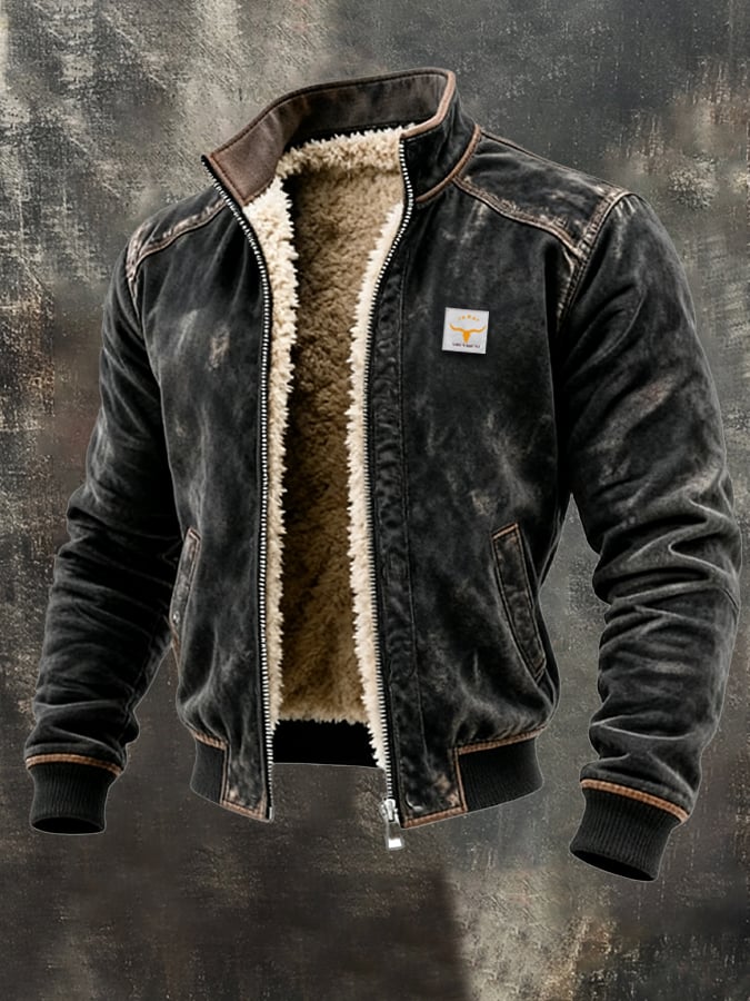 Marshawn – Lederjacke Mit Reißverschluss