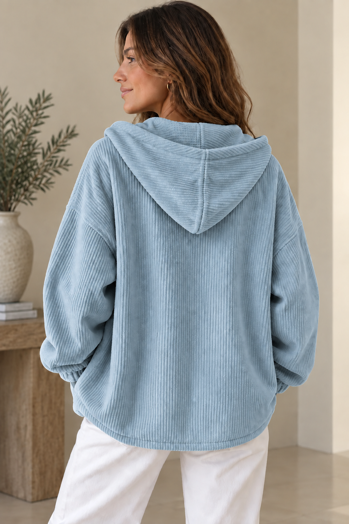 Nalina – Übergröße-Kapuzen Jacke Aus Cord