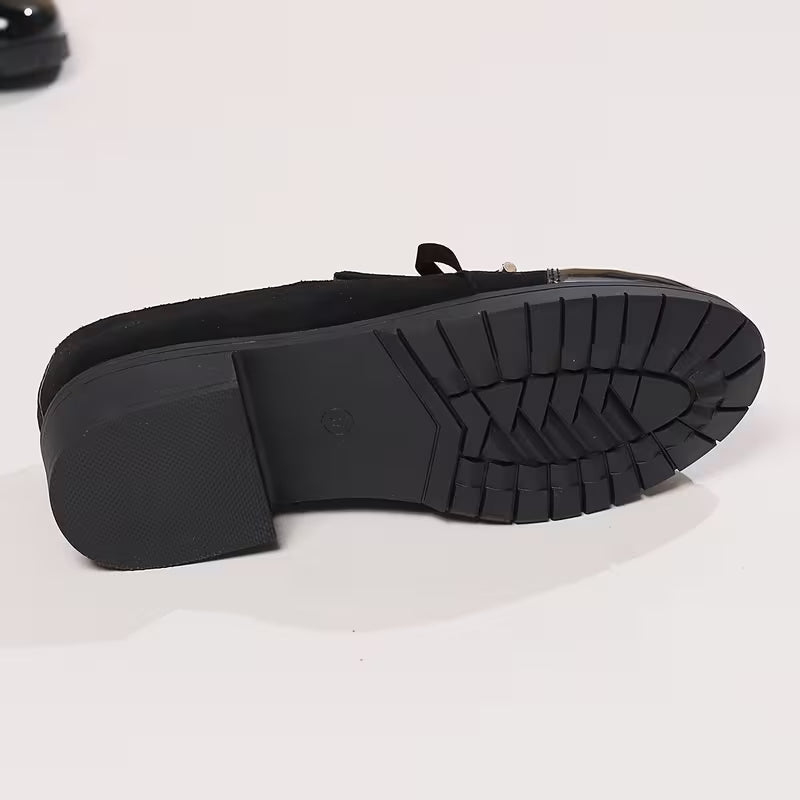 Saiphin – Loafer mit Schleife Und Glänzender Zehenkappe