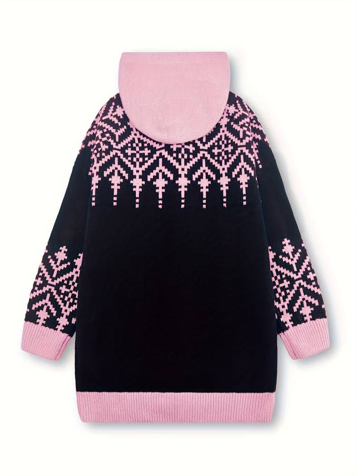 Hadassah - Eleganter Wintermantel Aus Stoff in Oversize Passform