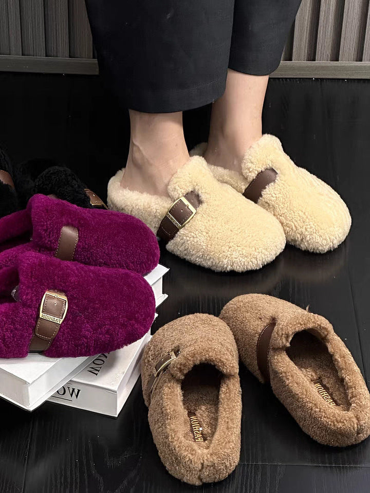 Zilvia – Warme Lammwoll Schuhe Im Märchenstil