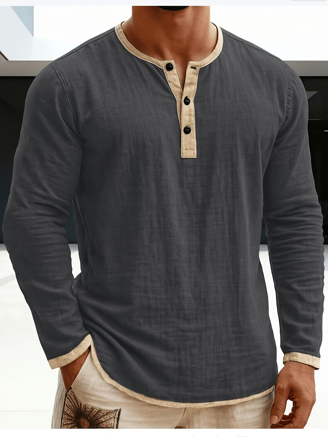 Alper - Long Sleeve Polo Shirt