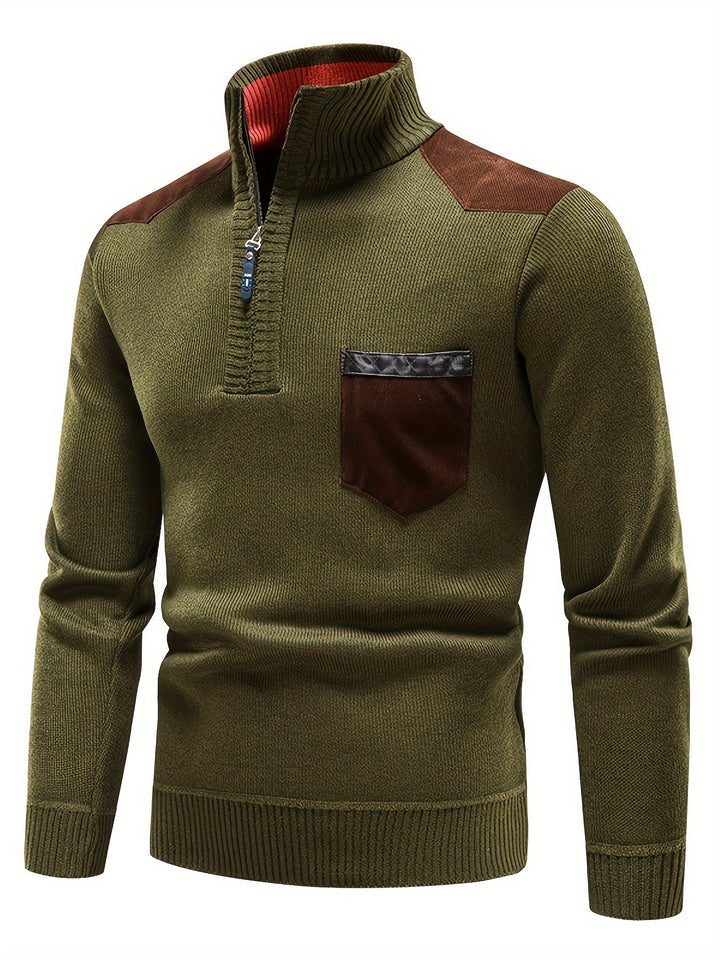 Gerdt – Lässiger Langarm Strickpullover
