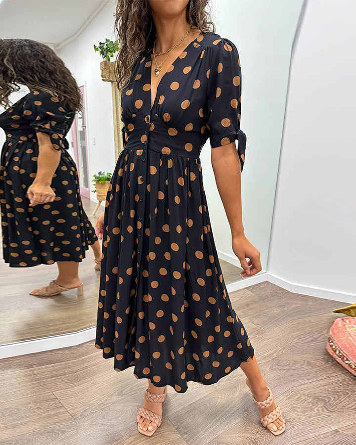 Janis – Stilvolles Kleid Mit V-Ausschnitt