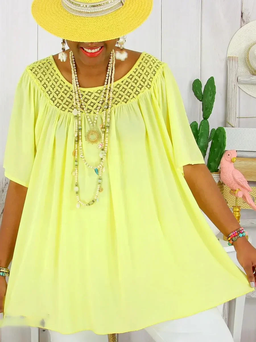 Silvana - Sommerkleid mit Kurzen Ärmeln