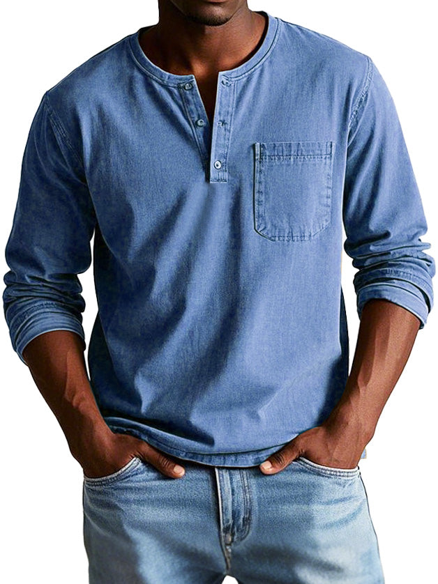 Gerry - Jeans Hemd Mit Tasche
