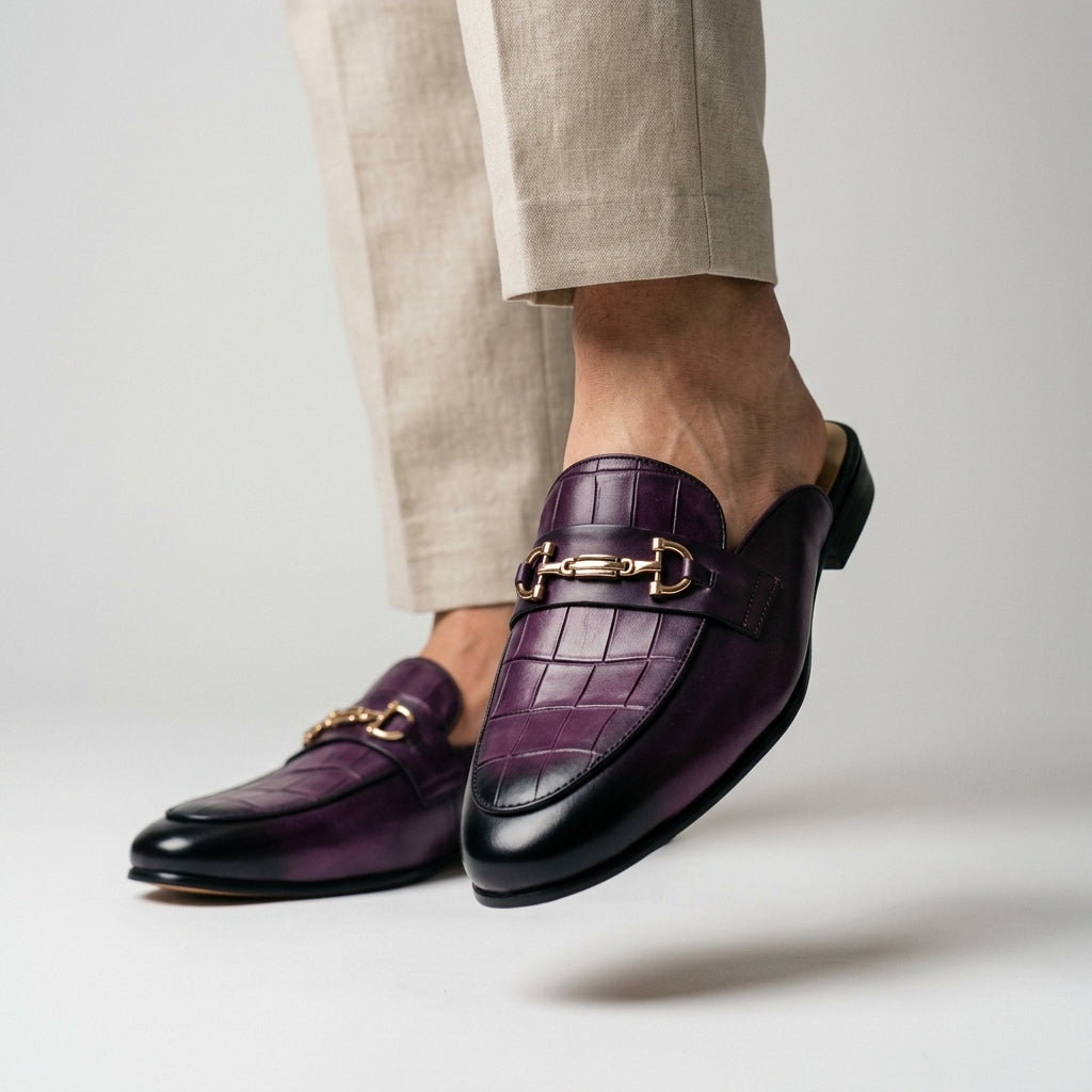 Idris - Rückenfrei Lederschuhe