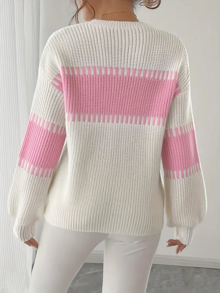 Gyneth - Langärmeliger Pullover Mit Rundhalsausschnitt