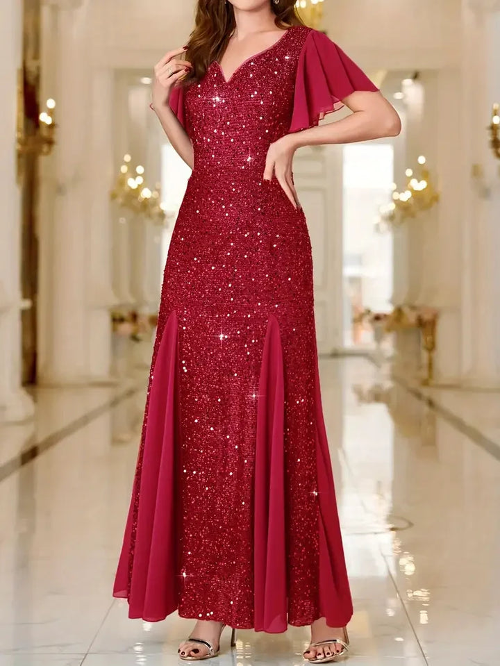 Hinrikka – Elegantes  Stilvolles Satinkleid