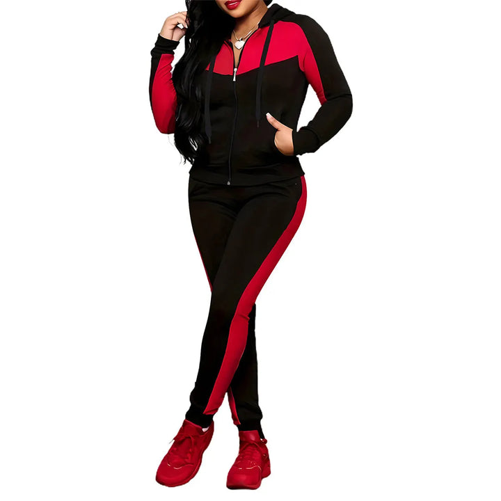 Meesha – 2-Teiliges Trainingsanzug-Set Im Colorblock-Gestaltung