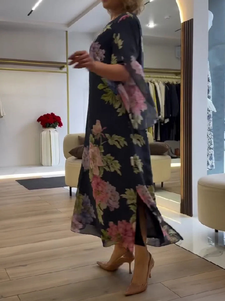 Yael – Maxikleid Mit Blumenmuster