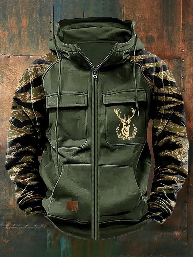 Jernard – Kapuzenjacke Mit Reißverschluss Und Mehreren Taschen